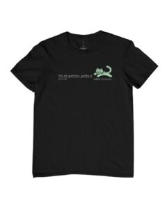 Camisa preta - Clássica - Pai de Gatinha, Gatão é
