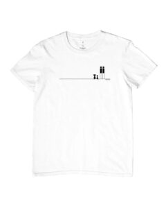 Camiseta Clássica - Branca - Homens, cachorro e gato