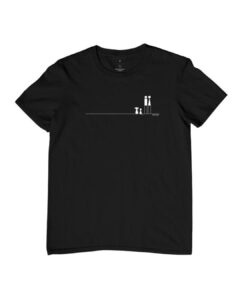 Camiseta Clássica - Minimalista - Preta - Casal, cachorro e gato