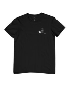 Camiseta Clássica - Minimalista - Preta - Mulheres - Cachorro e Gato